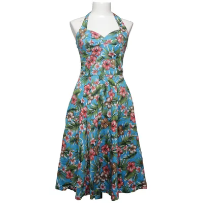 Neckholderkleid (Blau, Mehrfarbig) von Banned Apparel Baumwolle, Elasthan