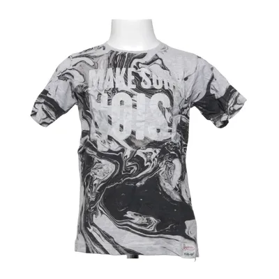 T-shirt (Grå, Svart) från Kids Up Bomull, Polyester