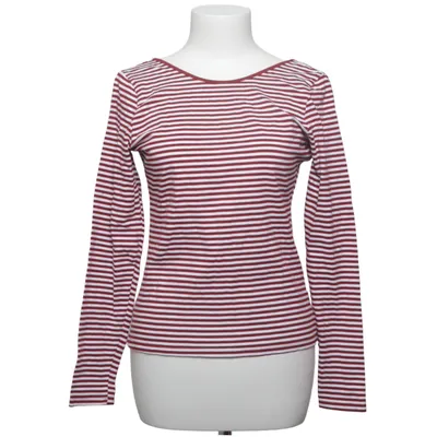 Lange mouwen shirt (Rood, Wit) van H&M Katoen, Elastaan