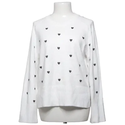 Sweater (Hvid, Sort) fra Loft Akryl, Bomuld, Elastan, Polyester