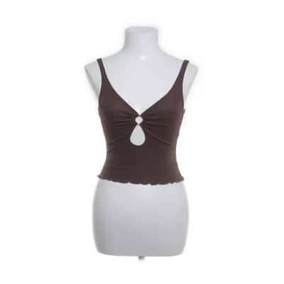 Crop top (Brun) fra NLY One Elastan, Metallfiber, Polyamid