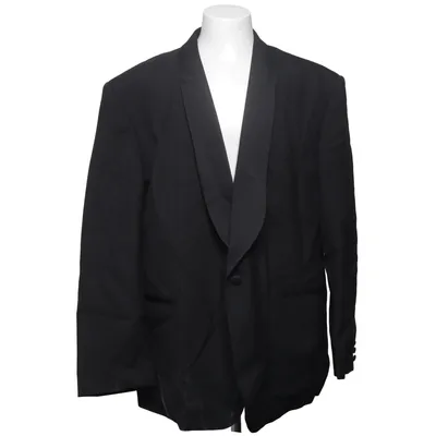 Tuxedo jacket (Black) from Evening Collection Polyester, Viscose, Wool