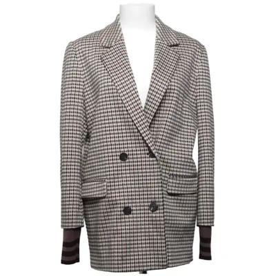 Kavaj (Beige, Svart) från Claudie Pierlot Akryl, Elastan, Polyester, Viskos