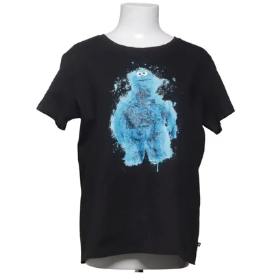 T-shirt (Sort, Blå) fra Sesame Street Bomuld, Elastan