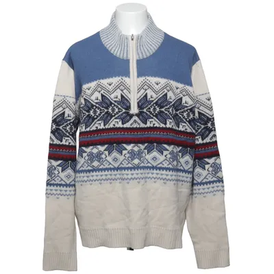 Lusekofte (White, Blue, Multicolored) from Atlas for Men Acrylic, Wool