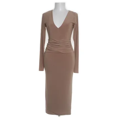 Jurk (Bruin) van Missguided Polyester, Elastaan