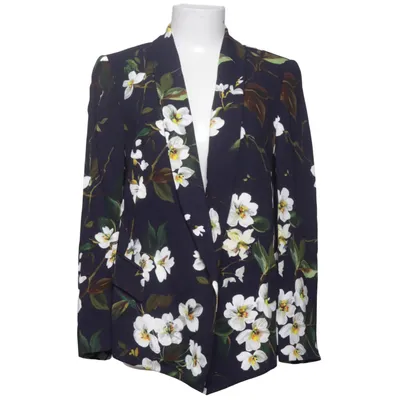Blazer (Blauw, Meerkleurig) van Escada Cupro, Elastaan, Viscose