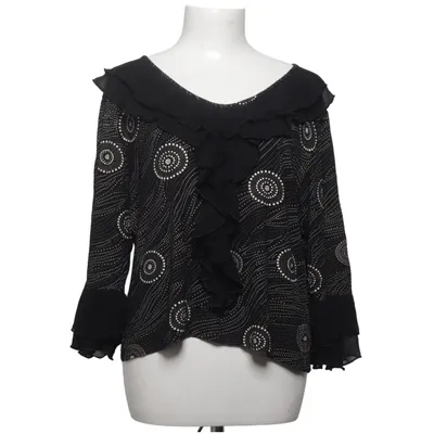 Blouse (Black, White) from Ecoline Elastane, Viscose
