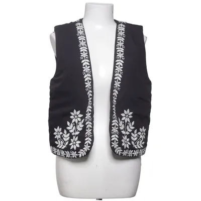 Vest (Black, White) from VILA Cotton, Polyester