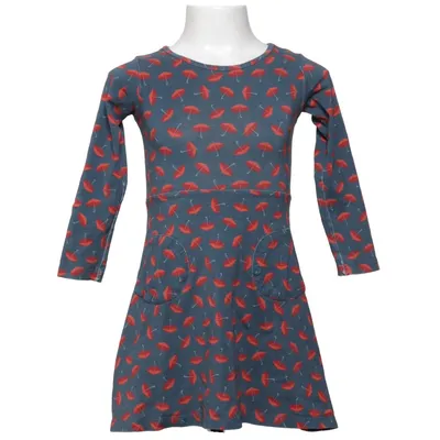 Klänning (Blå, Röd) från Cissi och Selma Elastan, Ekologisk bomull