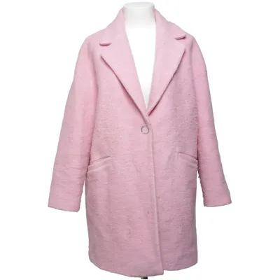 Frakke (Pink) fra Mango Casual Polyester, Uld
