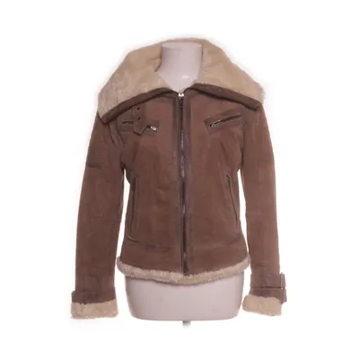 Shearlingjacka (Brun, Flerfärgad) från Rockandblue Polyester, Skinn
