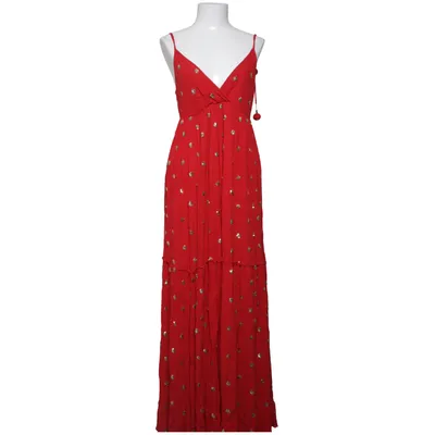Maxi dress (Red, Gold) from Goa Cotton, Viscose