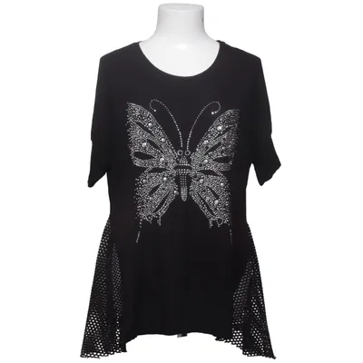 Top (Zwart, Zilver) van Busem Elastaan, Tencel