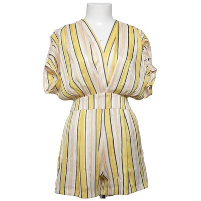 Jumpsuit (Yellow, White, Multicolored) from Showny Polyester