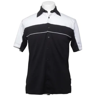 Short sleeve shirt (Black, White) from Algo Polyester