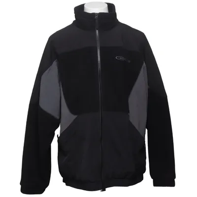 Fleece jas (Zwart, Grijs) van Iets Frans Polyamide, Polyester