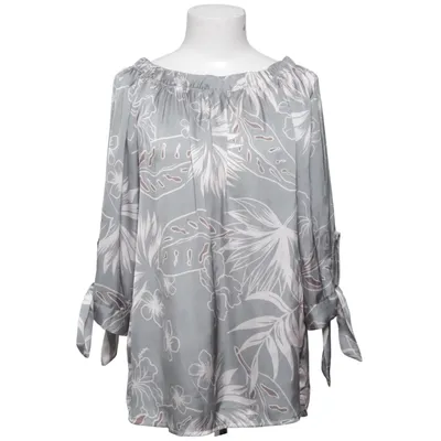 Blouse (Grijs, Wit) van Lindsay Moda