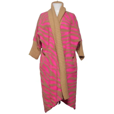 Cardigan (Rose, Beige) de Miss Goodlife Polyester, Laine
