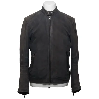 Veste en cuir (Gris) de Hugo Boss