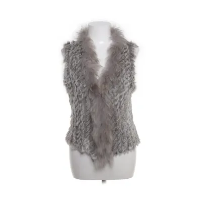 Bont gilet (Grijs) van Soyaconcept Acryl, Konijnenbont