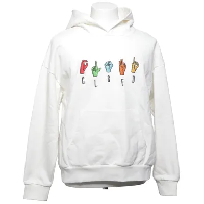 Hoodie (White, Multicolored) from Classified Cotton