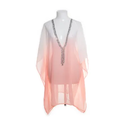 Strandklänning (Vit, Orange) från Ocean Club Polyester