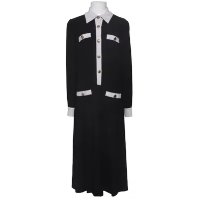 Långklänning (Svart, Vit) från Luisa Spagnoli Elastan, Viskos