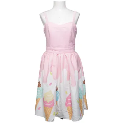 Klänning (Rosa, Vit, Flerfärgad) från Retro Stage Polyester