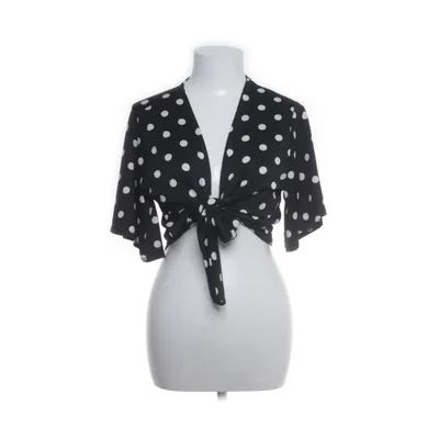 Wikkeltop (Zwart, Wit) van Amisu Elastaan, Polyester