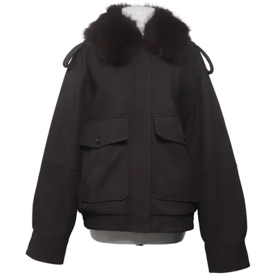 Winter jacket (Brown) from Zara Polyester, Polyurethane