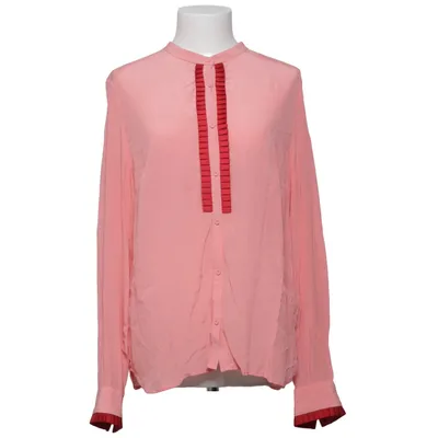 Blouse (Roze, Rood) van Custommade Polyester, Zijde