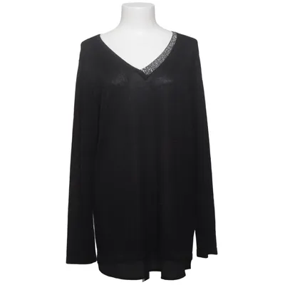 Sweater (Black) from Pfeffinger Metallic fiber, Polyester, Viscose