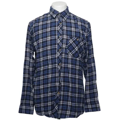Flannel shirt (Blue, Black, White) from Woodstock Cotton, Polyester