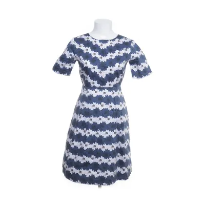 Dress (White, Blue) from Uttam Boutique Cotton
