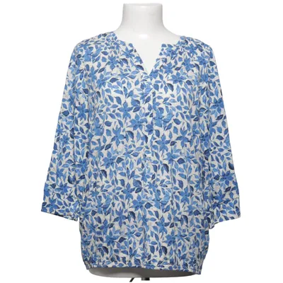 Bluse (Blå, Hvid) fra Cha Cha Økologisk bomuld, Viscose