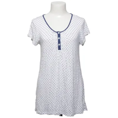 Nachtkleid (Weiß, Blau) von Ellen Tracy Elasthan, Viskose