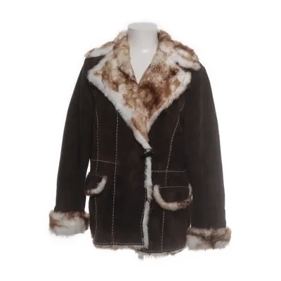 Shearling jacket (Brown, Multicolored) from HI Buxter Leather, Polyester, Viscose