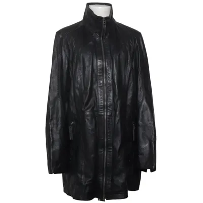 Veste (Noir) de Molltan Cuir, Polyester