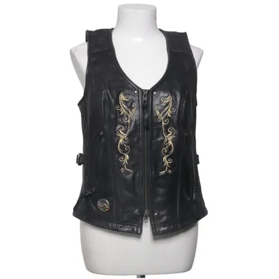 Läderväst (Svart) från Harley Davidson Skinn, Polyester