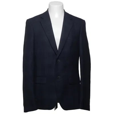 Blazer (Blue) from Bruun & Stengade Polyester, Wool