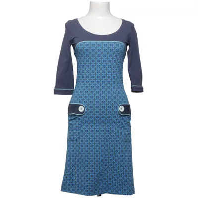 Kleid (Blau, Mehrfarbig) von Tante Betsy Baumwolle, Elasthan