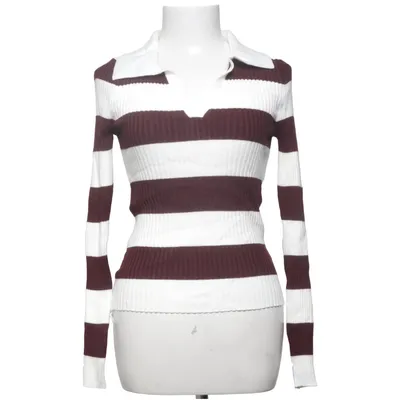 Sweater (White, Brown) from Dazy Polyamide, Polyester, Viscose