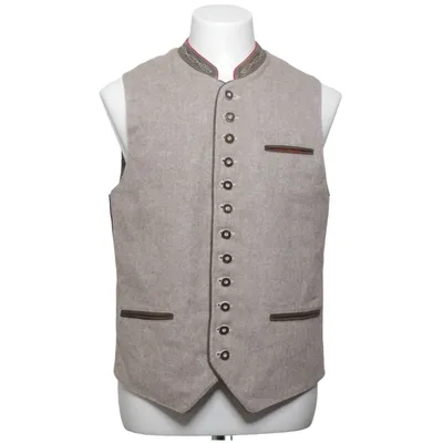 Outdoor vest (Beige) van Almsach Katoen, Leer, Polyester, Wol