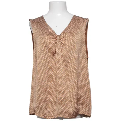 Top (Brown, White) from Laura Clement Elastane, Polyester