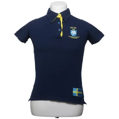 Polo shirt (Blue, Yellow) from Svenska Ridsports Förbundet Cotton