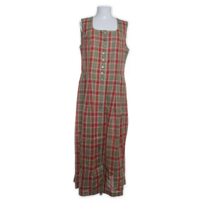 Maxi dress (Green, Red) from Julius Lang Linen, Wool