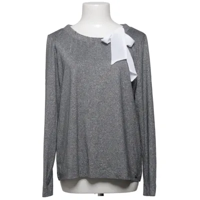 Sweater (Gray, White) from Salko Elastane, Polyester, Viscose