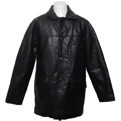 Jacket (Black) from A. Collezioni Cotton, Polyester, Polyurethane