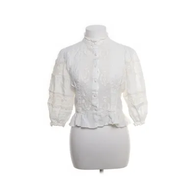 Blus (Vit, Silverfärgad) från Zara Linne, Metallfiber
